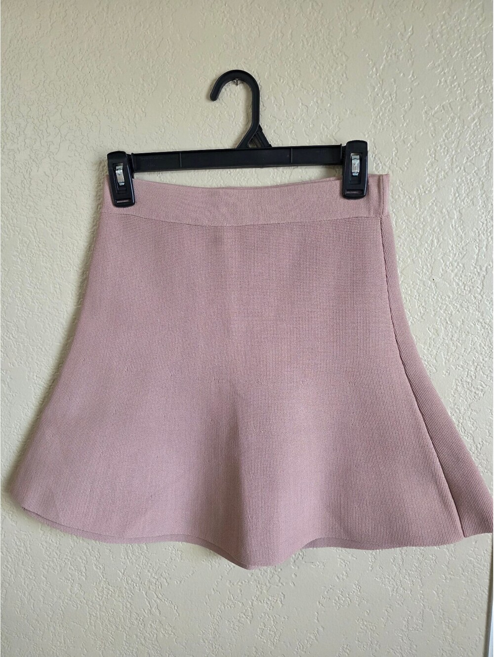 Kookai Pink Knit Flare Feminine Skirt Size 1 or Small